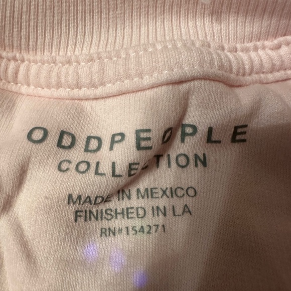 Odd People by Recycled Karma Crystal Pink Sweatshirt - NWOT - Size M - Picture 7 of 10